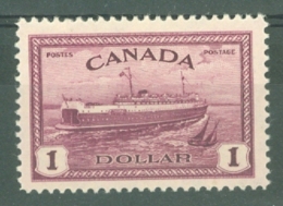 Canada: 1946/47   Peace - Re-conversion   SG406    $1    MH - Unused Stamps