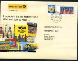 BUND EA F311 Faltblatt JAMES RIZZI POP-ART 2008  Kat. 5,00 € - Sobres - Usados