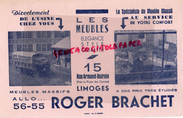 87 - LIMOGES - BUVARD MEUBLES ROGER BRACHET - 15 RUE ARMAND DUTREIX- MOBILIER AMEUBLEMENT - M