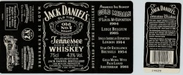 Etiquette Alcool Whiskey Jack Daniel's 43% Vol. - Whisky