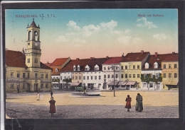 Königsbrück Markt Mit Rathaus ..stempel Reservelazarett Königsbrück - Koenigsbrueck