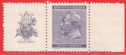 MiNr.73 WZd 20 Xx Deutschland Besetzungsausgaben II. Weltkrieg Böhmen Und Mähren - Unused Stamps