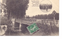 F 57590 AJONCOURT, Grenze Grenzbrücke Deutschland - Frankreich, 1913 - Sarrebourg