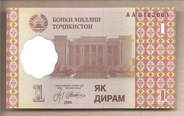 Tagikistan - Banconota Non Circolata FdS Da 1 Diram - 1999 - Tagikistan