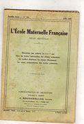 L'école Maternelle Française éducation 2 à 7 Ans - 2e Année - N° 10 - Librairie A. Jeandé  J. Bougerolles Succ.  Paris - 0-6 Years Old