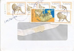 DRC Congo 2008 Kamina 1 Code Letter B Lion President Kabila Cover - Cartas & Documentos