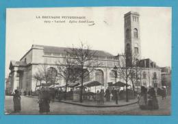 CPA 6913 - Métier Marchands Ambulants Le Marché Eglise Saint-Louis LORIENT 56 - Lorient