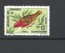 COMORES   1967 Birds   USED Foudia Eminentissima - Usati