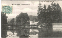 Carte Postale Ancienne  De BAR SUR SEINE-Le Pont Vert - Bar-sur-Seine
