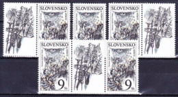 ** Slovaquie 1997 Mi 278+2x Zf+ZW, (MNH) - Ungebraucht