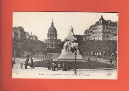 * CPA..dépt 75..PARIS 07 : Le Monument Pasteur Et L' Hôtel Des Invalides  : Voir Les 2 Scans - Statues