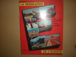 Album Chromos Timbres Tintin, La Géographie De L´europe, Tome 2, Complet - Sammelbilderalben & Katalogue
