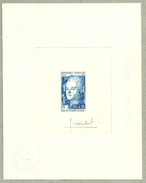 France (1967) Y & T N° 1512 BEAUMARCHAIS - Epreuve D'artiste En Bleu Signé Par Le Graveur COMBET - Artist Proofs