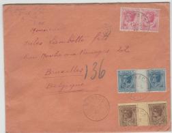 PM002a / MONACO -  Fürst Louis II, Jeweils Im Paar Zum Portotarif F 3,90, 1928 Nach Belgien. - Covers & Documents