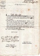 1820 BIELLA - COMMISSARIATO DI LEVA - Décrets & Lois