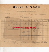 87 - ST SAINT JUNIEN -  NOTE EXPEDITION GANTS GANTERIE E. ROCH - 1944 - G