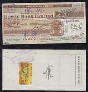 St Vincent 1975 Travellers Cheque With 5c Fish For Fee Unusual - St.Vincent (...-1979)