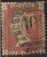 GB Yv. N°26 - 1p Rouge Carminé Pl 138 - Oblitéré - Used Stamps