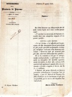 1856 PALERMO -   STATISTICHE DELLE PRIGIONI - Décrets & Lois