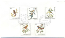 SAN MARINO - 1972 - Serietta - Uccelli - Busta Non Viaggiata - Lettres & Documents
