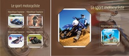 Togo 2014, Sport, Motorbicycle, 4val In BF +BF - Motorbikes