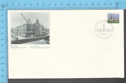 Canada - 1985  Scott #925, First Class Definitives, Parliament - FDC PPJ , Fancy Cancelation - 1981-1990