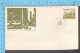 Canada - 1982 Scott #923C ,Medium Value Street Definitives, Ontario Street Scene - FDC PPJ , Fancy Cancelation - 1981-1990