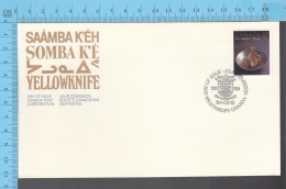Canada - 1984 Scott #1009, Yellowknife , Gold Mine Head Frame In Pan - FDC PPJ , Fancy Cancelation - 1971-1980