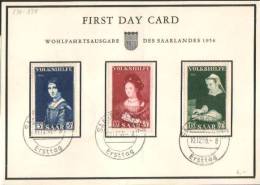 Saar - Mi-Nr 376/378 Ersttagskarte / First Day Card (C593) - FDC