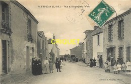 44 Frossay, Rue Du Champ De Foire, Belle Animation, Affranchie 1912 - Frossay