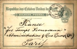 BRÉSIL - Entier Postal De Rio Pour La France En 1910 - A Voir - L 5031 - Postwaardestukken