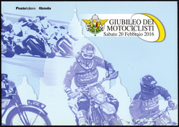 MOTORCYCLING / RELIGION - ITALIA ROMA 2016 - GIUBILEO DEI MOTOCICLISTI - FOLDER - 2 CARTOLINE UFFICIALI - Motorbikes