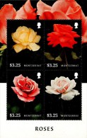 Montserrat - 2015 - Roses - Mint Stamp Sheetlet - Montserrat