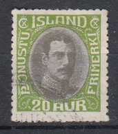 IJSLAND - Michel - 1920 - Nr 38 - Gest/Obl/Us - Dienstzegels