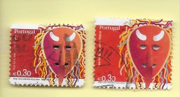 TIMBRES - STAMPS -  PORTUGAL - 2005 - MASQUES  DU PORTUGAL - TIMBRES OBLITÉRÉS ( AUTO-ADHÉSIF ET BASE) - Used Stamps