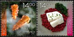 Norway - 2016 - Nordic Cuisine - Lobster And Cod - Mint Stamp Set - Neufs