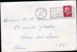 ENVELOPPE AVEC MARIANNE DE CHEFFER ET MARQUE D'INDEXATION - Storia Postale