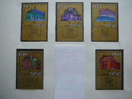 Israel 1970 MNH # Mi. 480/4 Synagogues. Synagogen - Ongebruikt (zonder Tabs)