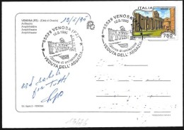 Italia/Italie/Italy: FDC, Abbazia Di Venosa, Abbaye De Venosa, Abbey Of Venosa, 2 Scan - Klöster