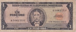 BILLETE DE LA REPUBLICA DOMINICANA DE 1 PESO ORO DEL AÑO 1975 DE DUARTE (BANKNOTE) RARO - Repubblica Dominicana