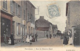 CPA 95  PIERRELAYE RUE DU CHEMIN NEUF  1906 Colorisée Animée - Pierrelaye