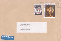 Lettre Voyagée De Monte Carlo Pour La Suisse Le 21/02/1996 Tp De Monaco 125e Anniversaire De La Loi Protectrice Des Anim - Lettres & Documents
