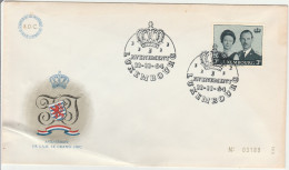 Avènement Grand Duc Luxembourg 1964 - Couronne - Maschinenstempel (EMA)