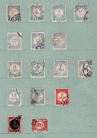 1921 - Nederland- TIMBRES TAXE - Oblitérés Avec Charnière - 16 Valeurs - Taxe