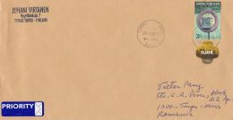 4643FM- MAILBOX, LANDSCAPE, STAMPS ON COVER, 2013, FINLAND - Storia Postale