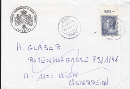 51415- GREAT DUKE JEAN OF LUXEMBOURG, STAMPS ON COVER, 1994, LUXEMBOURG - Cartas & Documentos