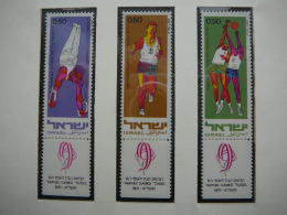 Israel 1971 MNH # Mi. 511/3 Basketball Gymnastics ... - Ungebraucht (ohne Tabs)