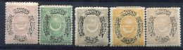 Turquie                                      N°  34/38  * - Unused Stamps