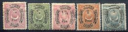 Turquie                                      N°  39/43  *   Le 39 Et Le 42 Sont Sans Gomme - Unused Stamps