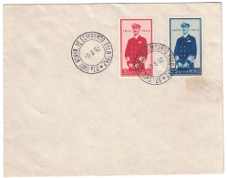 NORVEGE NORWAY 1952 - CONGRES KONGRES DE ESPERANTO OSLO TIMBRES 30 + 55 ALT NORGE 1872 - 1952 - Lettres & Documents